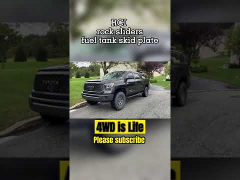 Toyota Tundra RCI rock sliders and skid plates installed #shorts