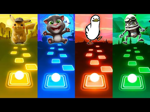 Pikachu vs Talking Tom vs Duck vs Crazy Frog - Tiles Hop EDM Rush