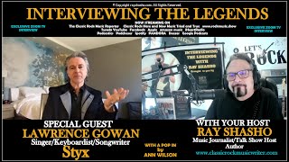Lawrence Gowan Styx Keyboardist &amp; Vocalist Zoom TV Interview!
