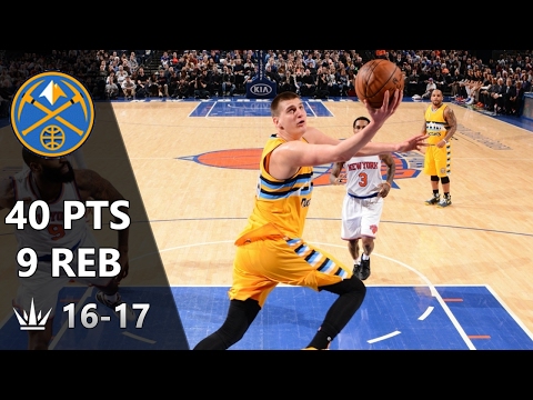 Nikola Jokic Full Highlights at Knicks / 40 points, 9 rebounds, 5 assists [02.10.2017]