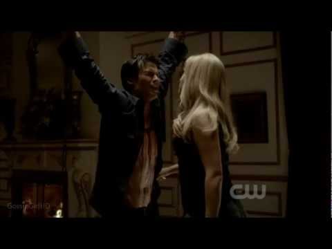 The Vampire Diaries 3x18 Damon Tortured By Rebekah Scene.