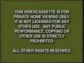 1997 Disney FBI Warning Screens Tan Variant