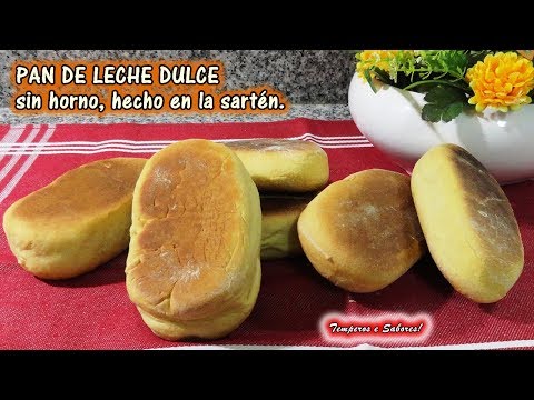 Sweet milk bread made in a pan without an oven, very easy and delicious