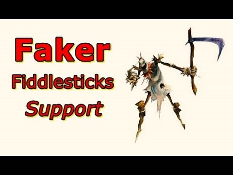 LOL Pro - Faker Fiddlesticks (Support) - Korea SoloQ - Highlights