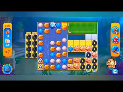 фишдом 2023  #  11087 уровень - прохождение без бустеров # Fishdom,   11087  level - no Boosters.