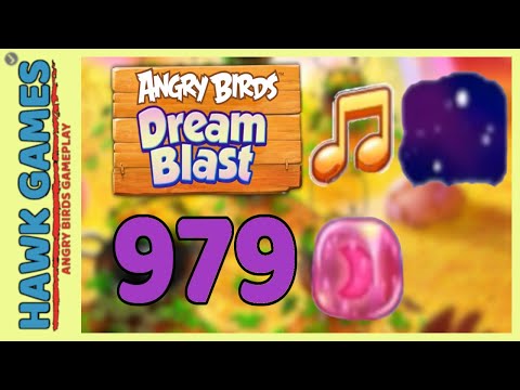 Angry Birds Dream Blast Level 979 Hard - Walkthrough, No Boosters