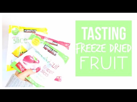 Tasting freeze dried fruit / taste test