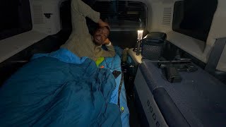 Sleeping In My Car By A Lake + Cooking Burgers - Car Camping