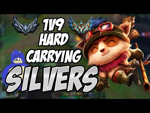Challenger Teemo Visits Silver | 1v9 Carry