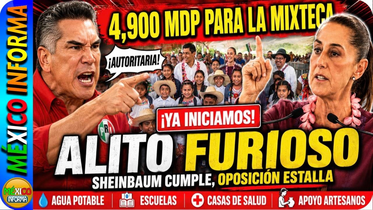 SE CAEN LAS MENTIRAS DEL PRI. SHEINBAUM ANUNCIA INVERSIÓN MILLONARIA EN CAMINOS. LA GENTE FELIZ.