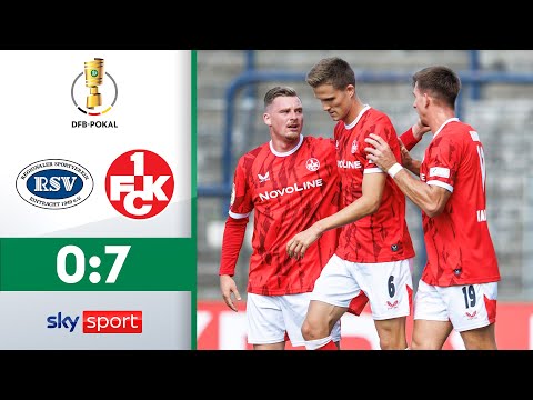 Roten Teufel ohne Gnade! | RSV Eintracht - 1. FC Kaiserslautern | Highlights - 1. Runde | DFB Pokal
