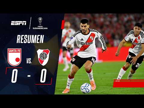 RIVER SUFRIÓ EN COLOMBIA PERO EMPATÓ Y CIERRA DE LOCAL | Santa Fe 0-0 River | RESUMEN