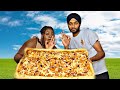 WE TRIED TO  BAKE THE BIGGEST PIZZA AT HOME *FAILED*