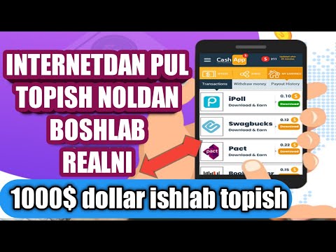 HECH QANDAY PULSIZ 500$-1000$ OYIGA INTERNETDAN PUL TOPISH NOLDAN BOSHLAB REALNI