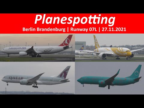 Planespotting Berlin-Brandenburg (Wassmannsdorf) 07L | Letzte Tage im Einbahnbetrieb | 27.11.21