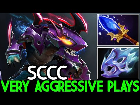 SCCC [Slark] Very Aggressive Plays with Moon Shard + Scepter Dota 2