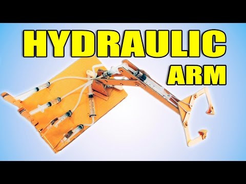 DIY HYDRAULIC Powered ROBOTIC ARM from Cardboard | Creative Minds