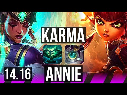 KARMA & Ashe vs ANNIE & Jhin (SUP) | 800+ games, 1/4/20 | EUW Master | 14.16