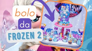 Bolo Frozen 2 - DOCES PERSONALIZADOS 2D E 3D - Modelo Lindo