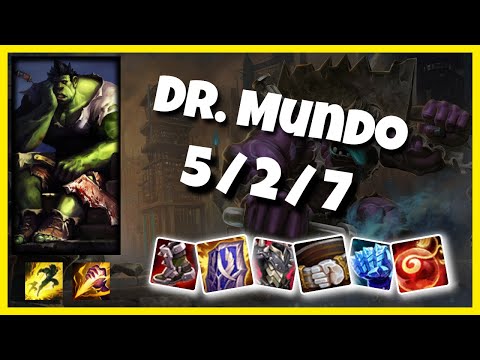 Dr. Mundo vs Graves KOREAN Challenger JUNGLE (5/2/7) - v11.2