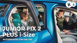 KINDERKRAFT Autosedačka Junior Fix 2 Plus (100-150 cm) Šedá