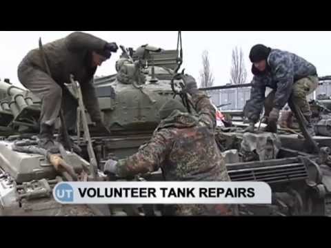 Ukrainian Tanks Repaired: Mykolaiv volunteers renovate tanks damaged in east Ukraine conflict