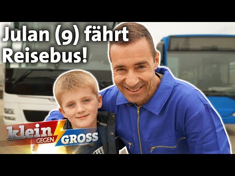 KAI wird BUSFAHRER: Julan (9) ist sein Fahrlehrer! 😂 | Klein gegen Groß
