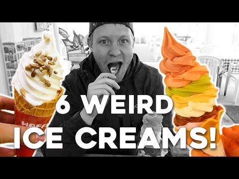 6 Weird Japanese Ice Cream Flavors!