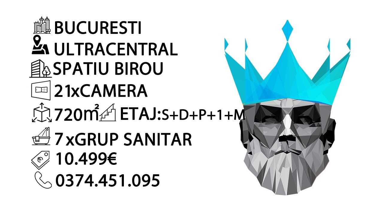 Tur video Vila LUX - Ultracentral - Universitate | Birouri | Piscina | Sauna | 21 camere 