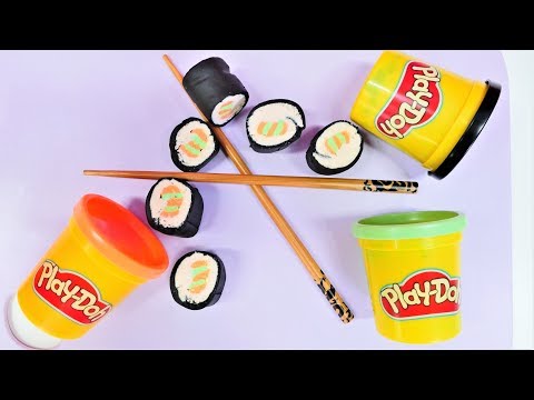 Play Doh Schule. Wir machen Sushi. Knete Video für Kinder.