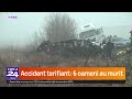 Momentul Accidentului De Pe DN6 în Timiș Microbuzul Transporta Cetățeni Greci Spre Franța