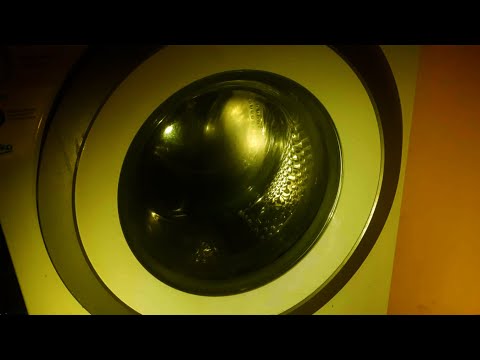 Washing machine spin cycle 8H + dark yellow light 😴