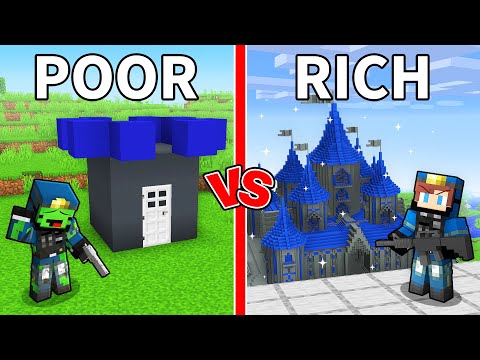 Mikey POOR vs JJ RICH FBI King in Minecraft (Maizen)