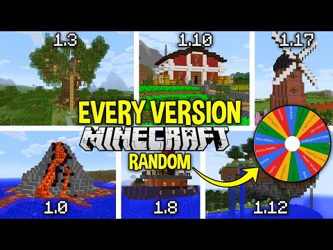 I Built Something in EVERY Version of Minecraft! (1.0-1.18)