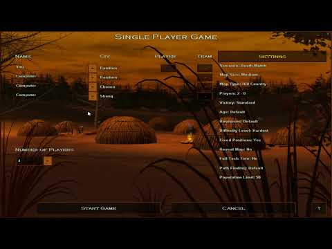 Age Of Empires | 1 vs 3 Hardest Death Match - Medium Map Size