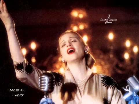 √♥ Don't Cry For Me Argentina √ Madonna √ Lyrics