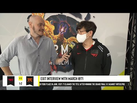 INTERVIEW WITH MARCH (COACH T1) AFTER MATCH AGAINST FNATIC | ESL ONE STOCKHOLM 2022
