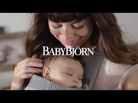 BABYBJORN nešioklė Mini, Anthracite, 3D Mesh 021013 video