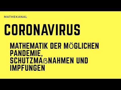 Coronavirus -  Schutzmaßnahmen gegen die Pandemie ?  Mathematisches Hintergrundwissen