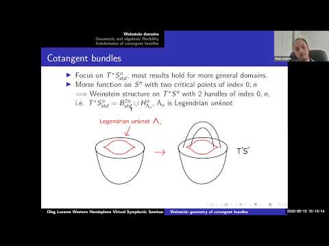 Oleg Lazarev: Weinstein geometry of cotangent bundles