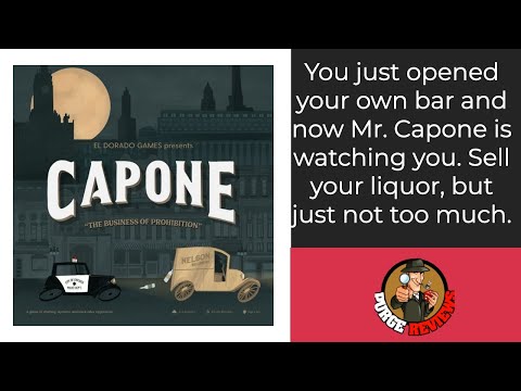 The Purge: # 3188 Capone: The Business of Prohibition: Is the wheeling and dealing going to add up to the best Gangster board game?