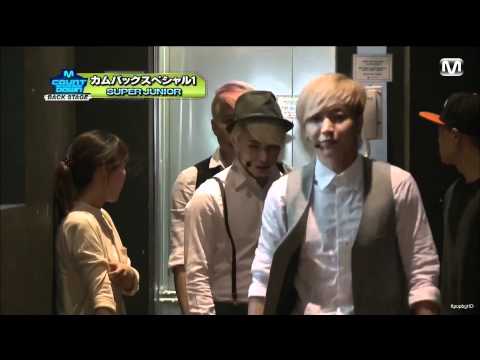 高清版 120705 SUPER JUNIOR  @M! countdown Comeback stage 後臺花絮