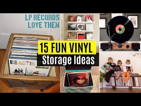 15 Fun Vinyl record storage ideas