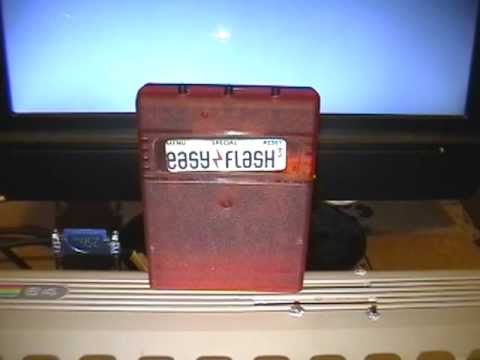 Easy Flash 3 cartridge demo on a Commodore 64