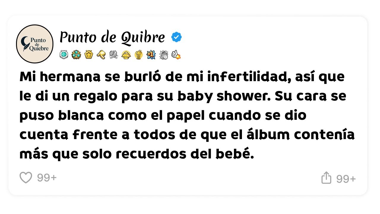 Mi hermana se burló de mi infertilidad, así que le di un regalo para su baby shower...