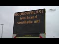 Nog steeds rook en vlammen te zien bij afvalverwerker Attero in Wilp