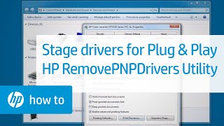 Staging Drivers for Plug and Play Using HP RemovePNPDrivers Utility | HP
