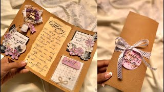 How to make unique handmade birthday card || Flap Card Tutorial