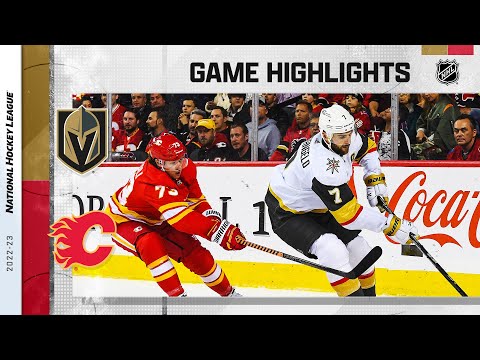 Golden Knights @ Flames 10/18 | NHL Highlights 2022