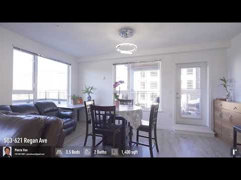 Extra Spacious and Unique 3BDR + 2WR Condo in Coquitlam - 503 621 Regan Ave, Coquitlam